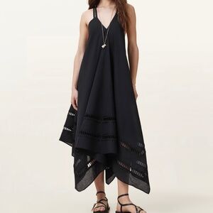 Allsaints Lil Handkerchief Hen Cotton Dress. Sz 10.